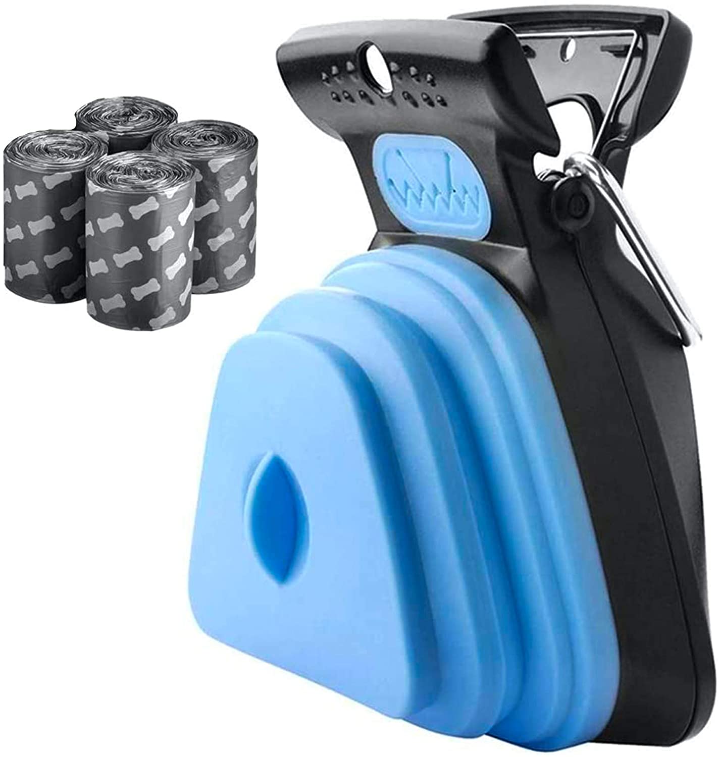 Poop Clip Dog Poop Picker Foldable Pet Poop Clip For Outdoor Use Pet Poop Storage Box Dog Sanitary Accessories With Garbage Bag