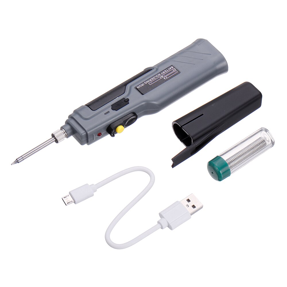 8W Soldering Iron Dual Battery Powered Electric Solder Iron Rework Station Mini Handle Heat Pencil Welding Repair Tools