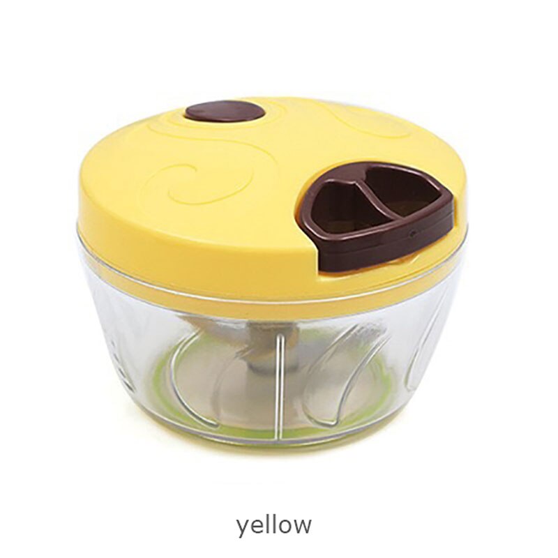 Multifunction Manual Grinders Meat Vegetable Fruit Twist Shredder Chopper Grinder Mincer Household Food Processor Kitchen tools: Yellow