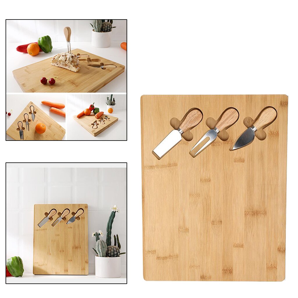 Wooden Cheese Board Set Serving Meat Board for Christmas Birthday Accessory