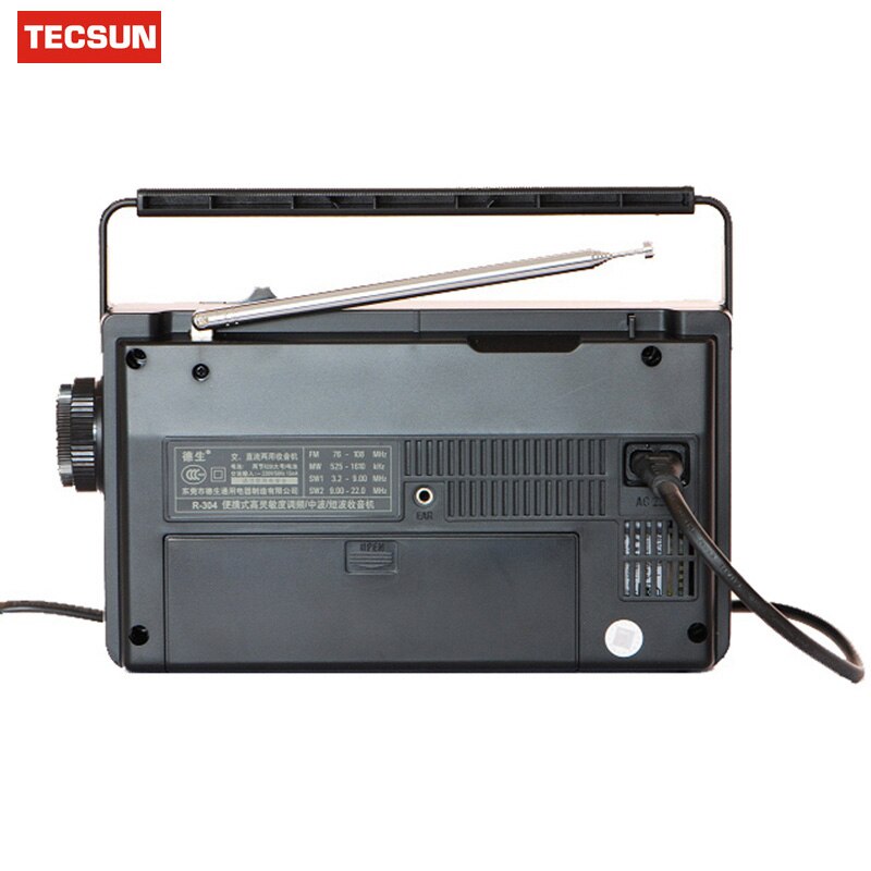 Radio FM haute sensibilité d'origine TECSUN R-304 R-304P récepteur Radio MW/SW haut-parleur intégré récepteur numérique Radio Portable