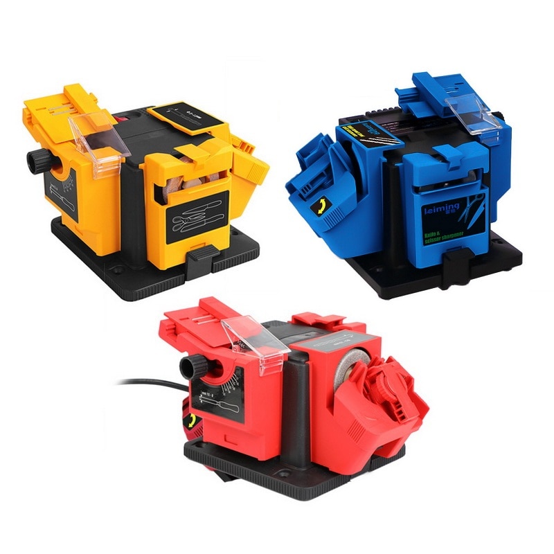 3 In 1 Professionele Elektrische Boor Slijpen Machine Keuken Mes Scherper Puntenslijper