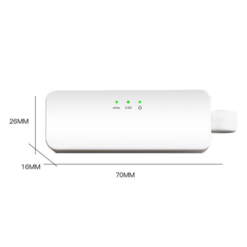 Type-c  rj45 gigabit ethernet netwerkkaart 2.5g lan bekabelde netwerkadapter voor pc windows mac os rtl 8156b