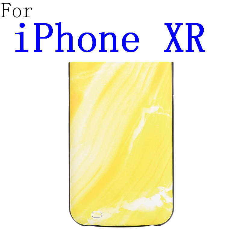 Oplader Voor Iphone X Xr Xs 11 Pro Max Slanke Draagbare Batterij Opladen Case Voor Iphone Se 6 6S 7 8 Plus Pover Bank: XR-Yellow