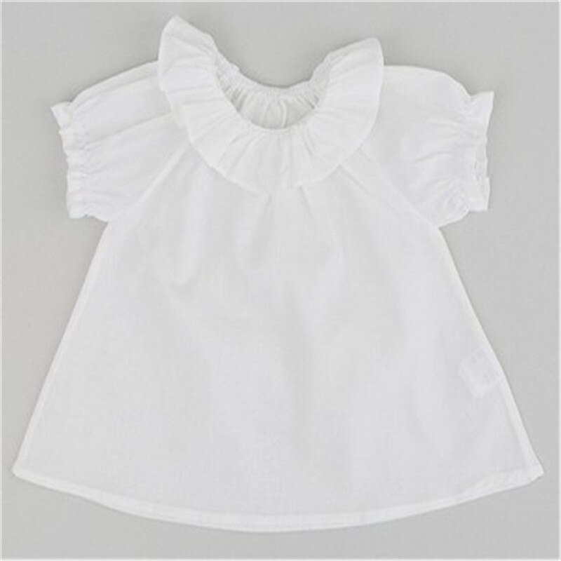 Mode Witte Baby Blouse Lente Zomer Baby Meisjes Kleding Leuke Baby Blouse Peuter Blouse Tops Voor Jongens