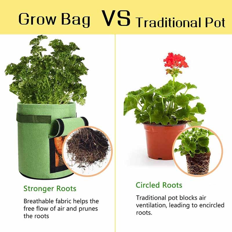 Filcowe worki robić uprawy roślin uchwyty tkaniny ogrodowe doniczki robić ziemniaków szklarnie warzywa rosnące torby nawilżające narzędzia pionowe