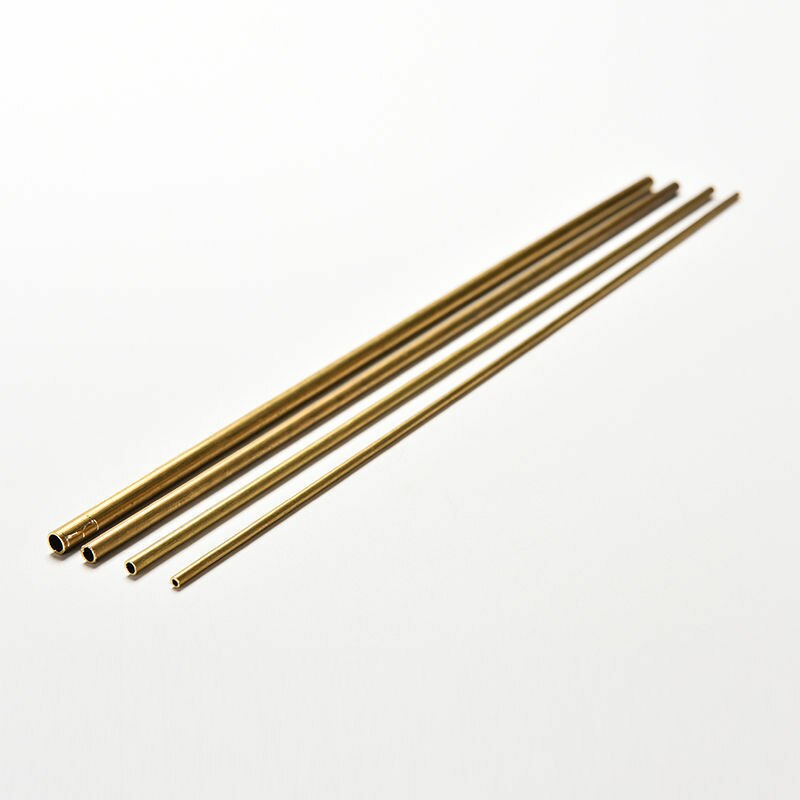 Mässingsrör rörrör rund ytterdiameter 2mm 3mm 4mm 5mm lång 300mm vägg 0.5mm