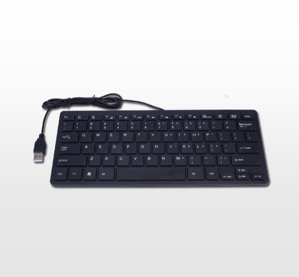 Japanese German Russian French Spanish USB wired mini keyboard Language 78 Keys for Desktop Computer PC Laptop thin: Olive