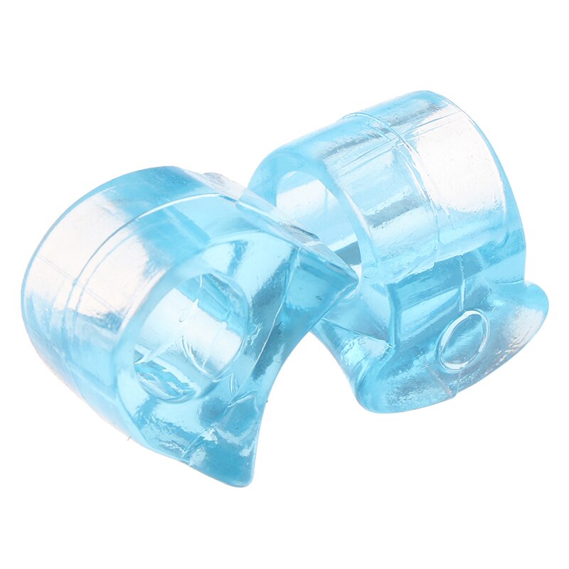 1 Paar Blue Zachte Siliconen Gel Teen Separator Hallux Valgus Bunion Spacers Thumb Corrector Foot Care Tool