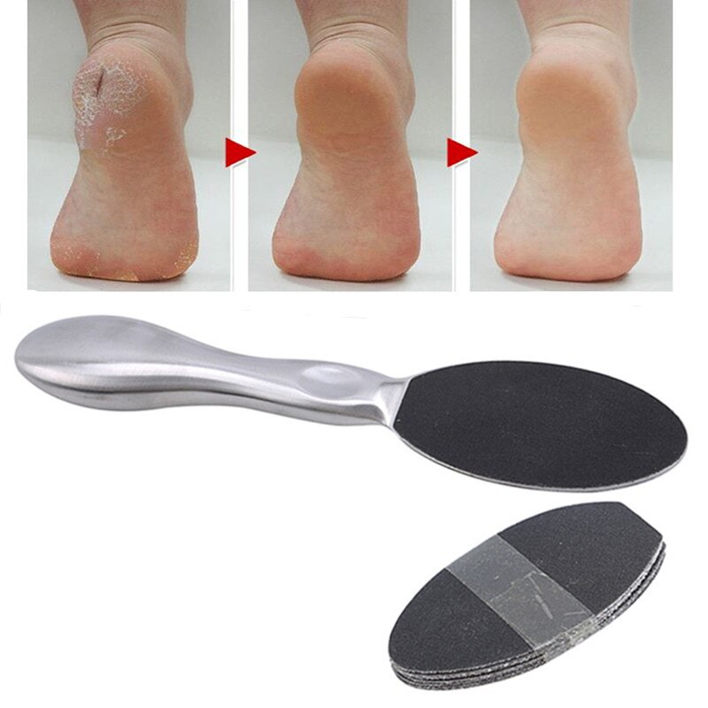 1Set Dubbelzijdig Voet Bestand Voor Pedicure Schuurpapier Bestand Voetverzorging Eelt Eelt Dead Skin Remover Pedicure Tool Voor voeten