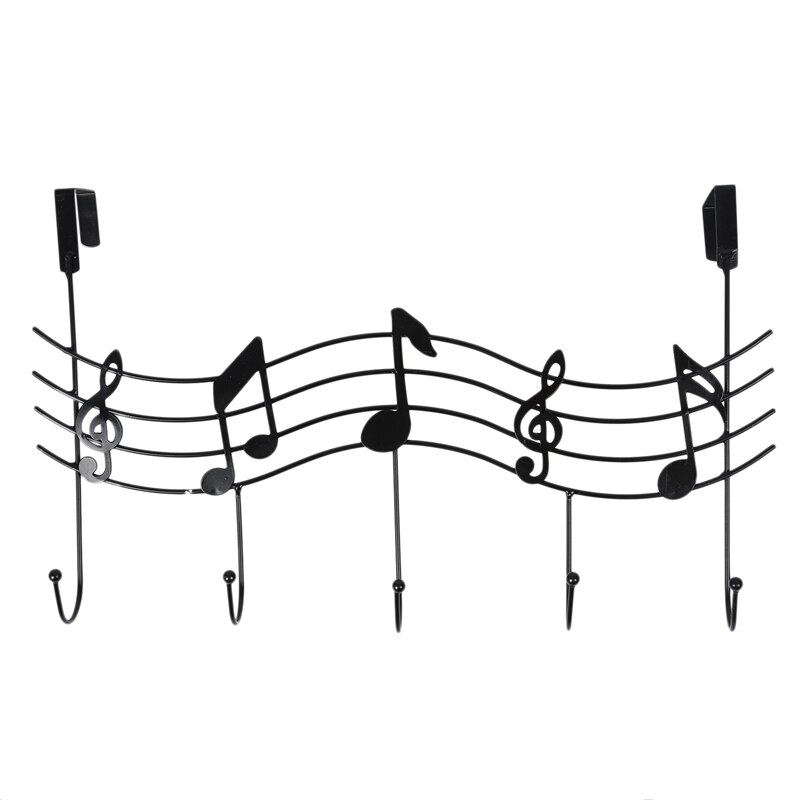 ! Iron Musical Note Gate Hook Strong Wall Hanger Hook Free Nail: Default Title