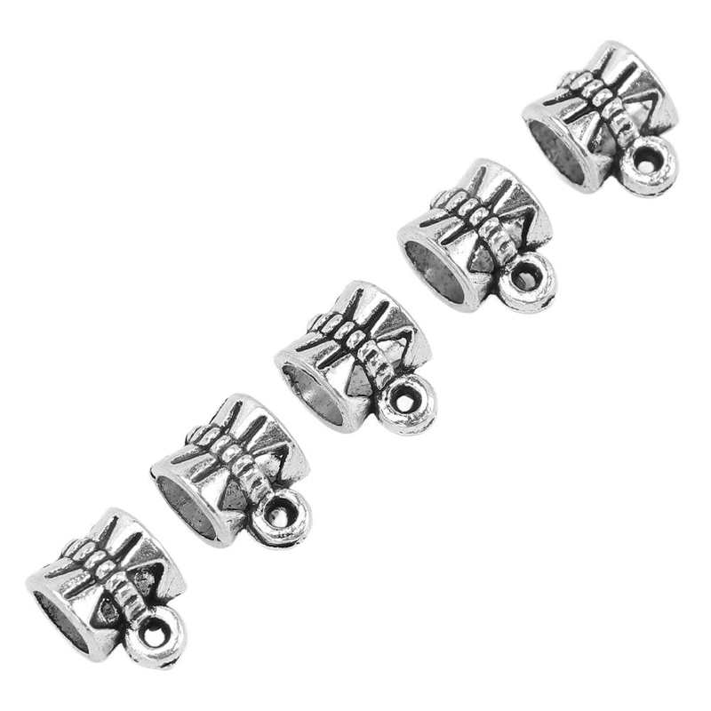 Dreadlocks Kralen Mooie Antiek Zilver Multipurpose Haar Buis Kralen Voor Ketting Voor Mannen Voor Diy Armband