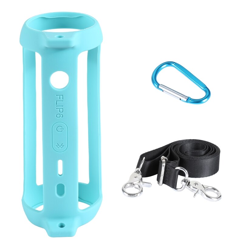 Siliconen Beschermhoes Voor Jbl Flip 6 Speaker Travel Case Klassieke Stijl Gevallen Met Schouderriem Haak: 6