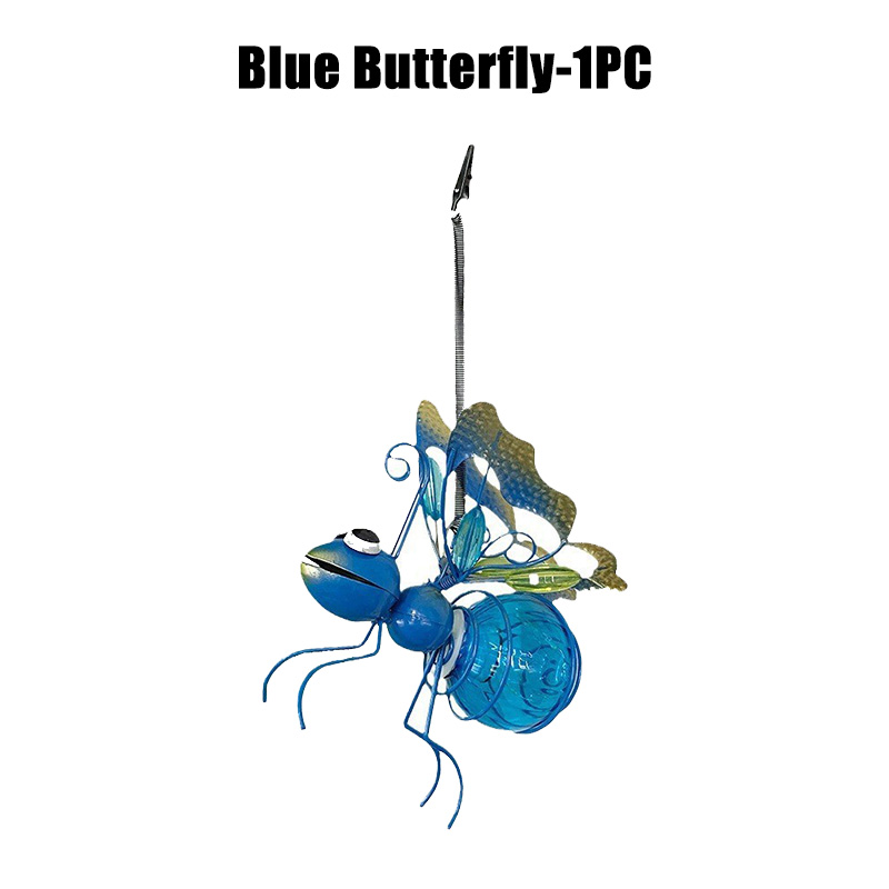 10 Stück Solar- betriebene Insekten lampe hängen fliegende Insekten Lampe Ich bin Freien Garten Insekt Licht Ornament für Rasen Sommer Party Hochzeit Deko