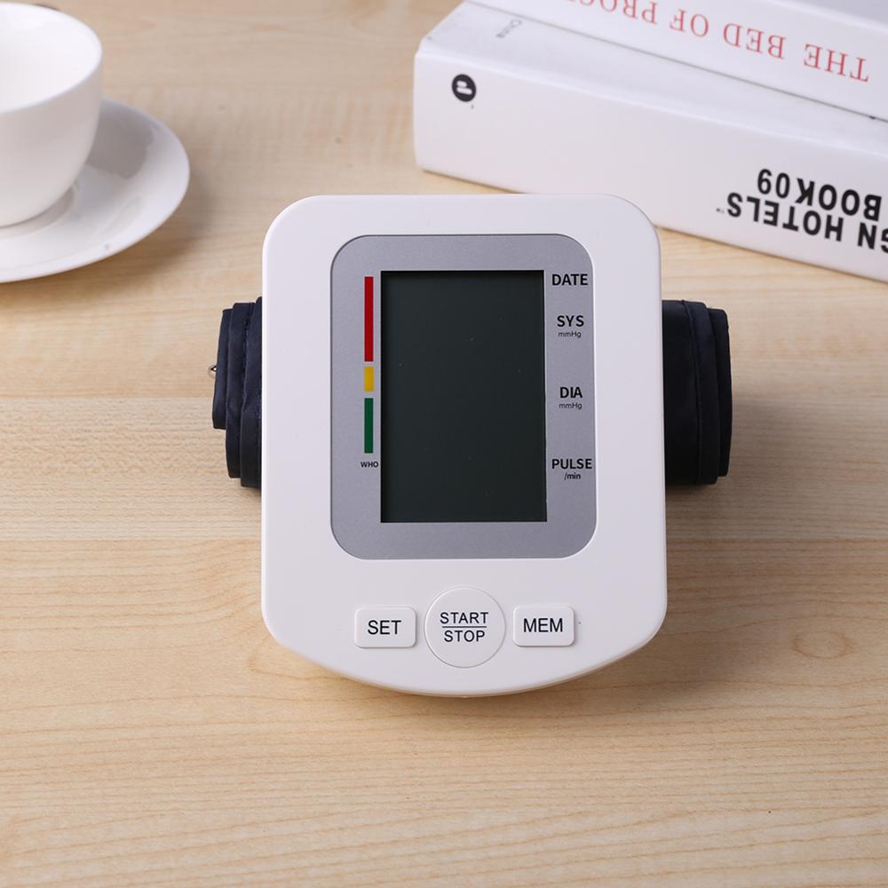 Automatic Upper Arm Blood Pressure Monitor LCD Digital Tonometer Arm Blood Pressure Monitor Meter IHB Detection of Heart Rate