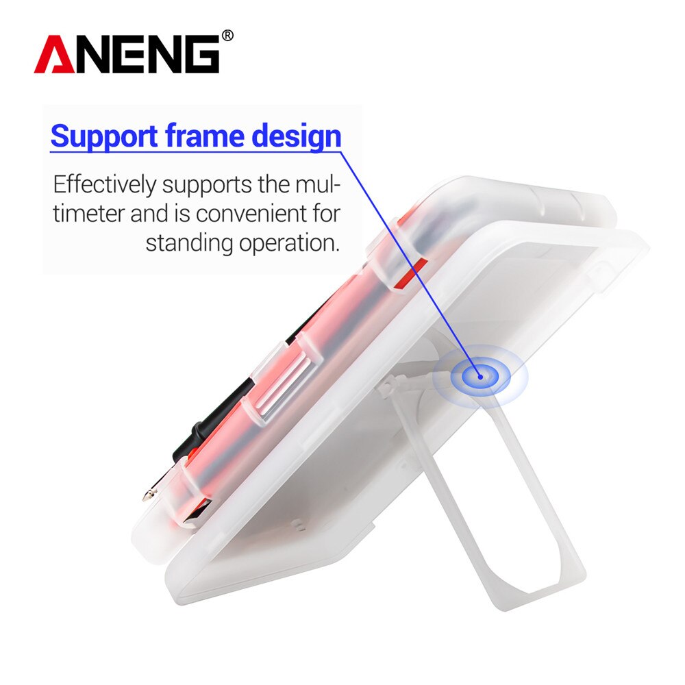 Mini multimètre intelligent 1999 points tension continue/courant alternatif compteur automatique voltmètre de poche ampèremètre testeur avec cordons de test