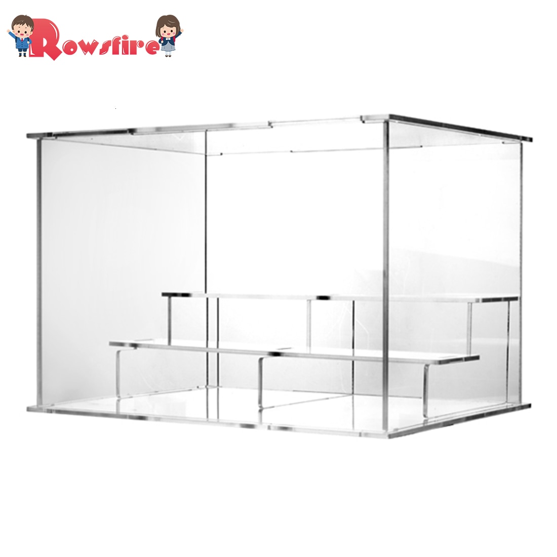 Estuche de exposición acrílico mostrador soporte de caja escaparate de protección a prueba de polvo para figuras de acción juguetes coleccionables + 1 de Navidad