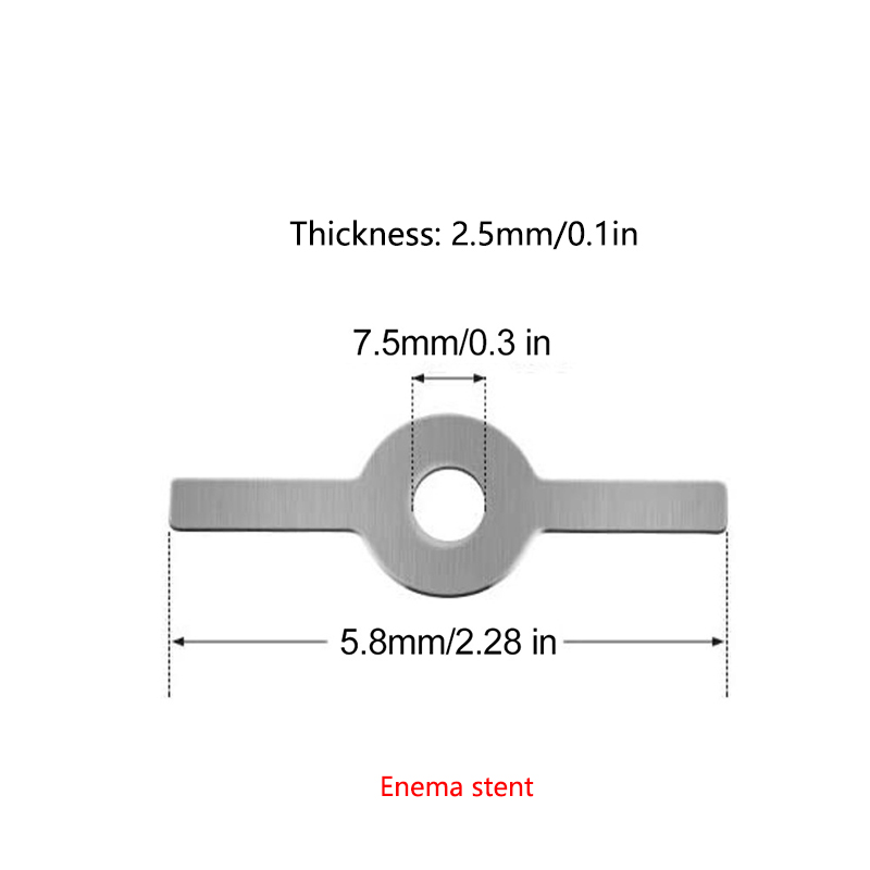 5.8/7.5cm baser til pølsefremstilling, pølsemaskine, tragtfylderør, kødhakkerdele, pølsefyldningsrør