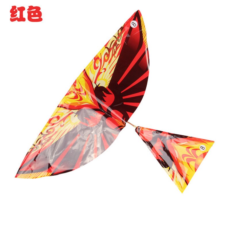 Children's Fun Prank Toys Are Shocking Powered Bird, Rubber Band, Flying Bbird, Flying Bird, Auspicious Bird Flapping Wings: Red