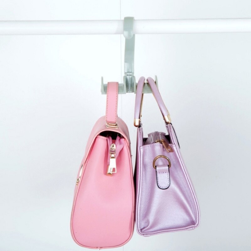 360-degree Rotation Closet Organizer Rod Hanger Handbag Storage Purse Hanging Rack Holder Hook Bag Clothing Hanger
