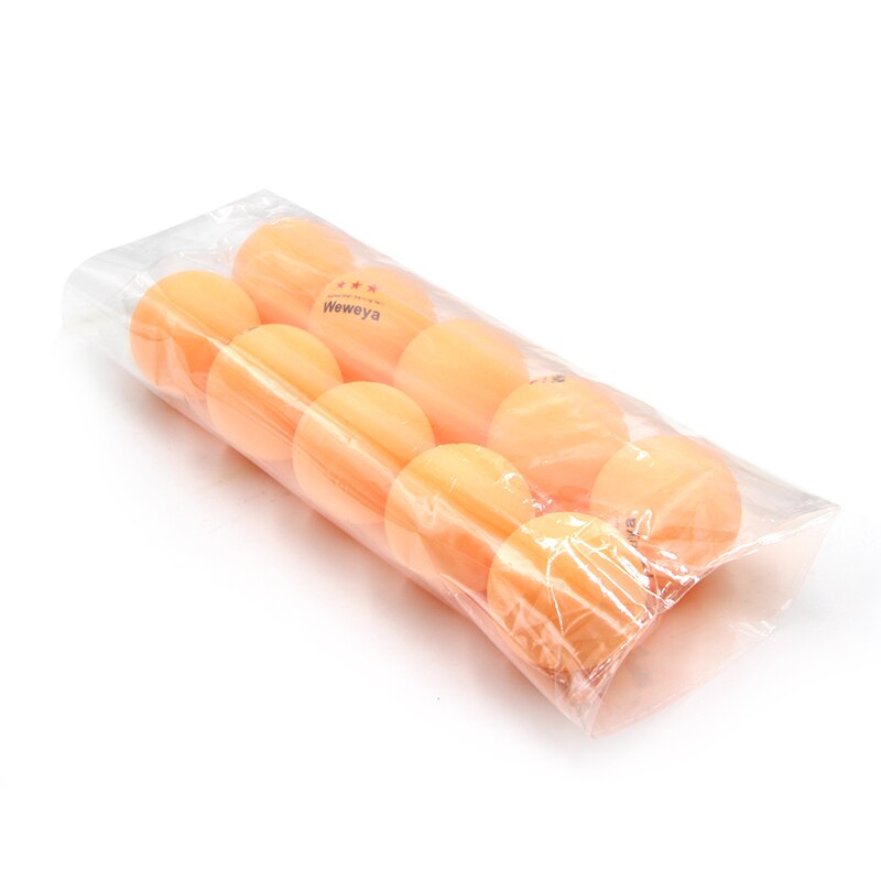 Weweya, 10 Uds., 40mm, Pelotas de Ping Pong, 3 estrellas, tenis de mesa, , Ping-pong, bolas naranjas blancas, , precio barato: Orange