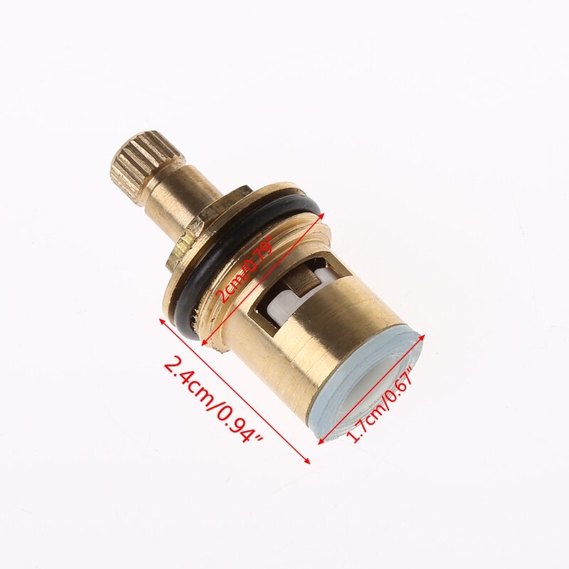 HNGCHOIGE 2pcs Standard 1/2 Ceramic Faucet Cartridge Water Mixer Tap Inner Faucet Disc Valve Quarter Turn Cartridges