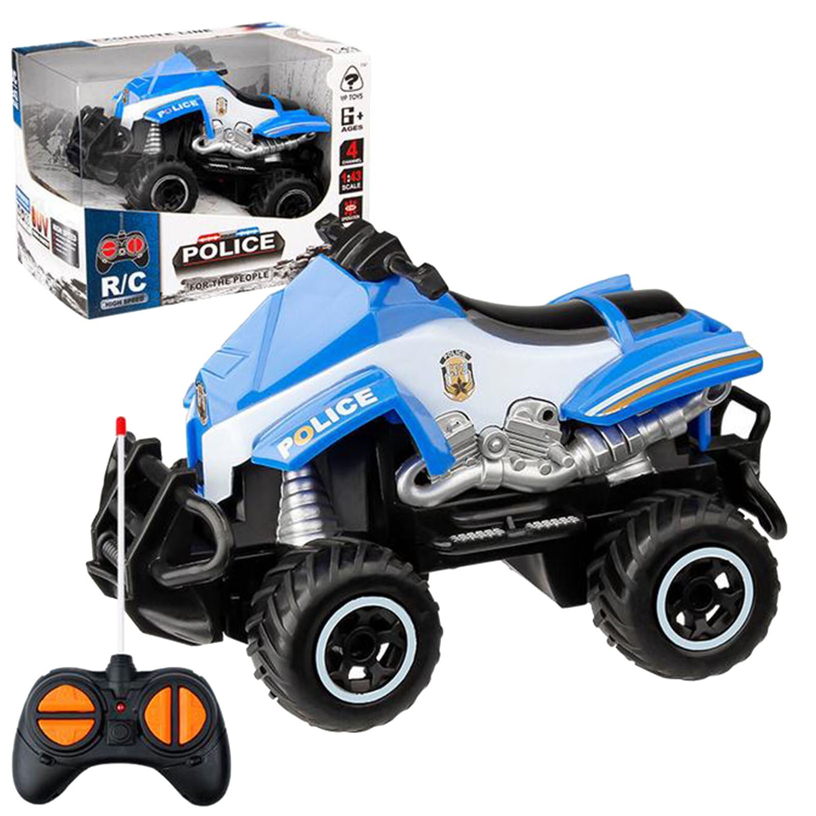 Children's toys rc car 1:43 Mini Simulation Off-road Motorcycle Electric Remote Control Toy Car machine on control remote car: B