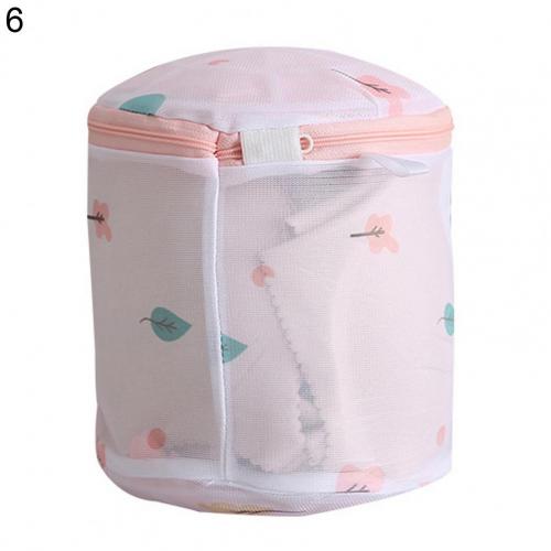 Bolsa de lavandería de poliéster, bolsas para lavar la colada, estampado de plantas, con cremallera, bolsa de rejilla para la ropa sucia, lavadoras, 6 tamaños: Tree Leaf 6