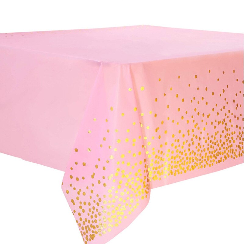Wegwerp Gold Dot Gilded Tafelkleed Rose Goud Plastic Tafelkleed Kids Verjaardagsfeestje Decoratie Bruiloft Baby Shower: Rood