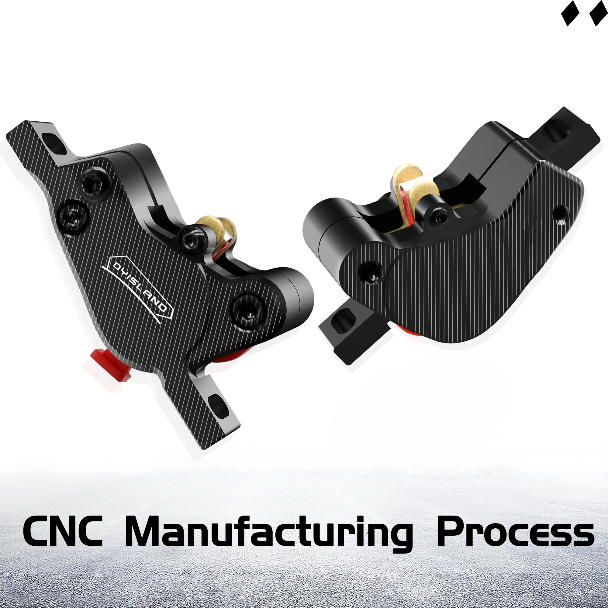 DYISLAND LD200 2 Kolben E-Fahrrad Hydraulische Scheibenbremse einstellen 2Stift Energie aus Elektrische Fahrrad Hydraulische Scheibenbremse Mit Montage Werkzeug