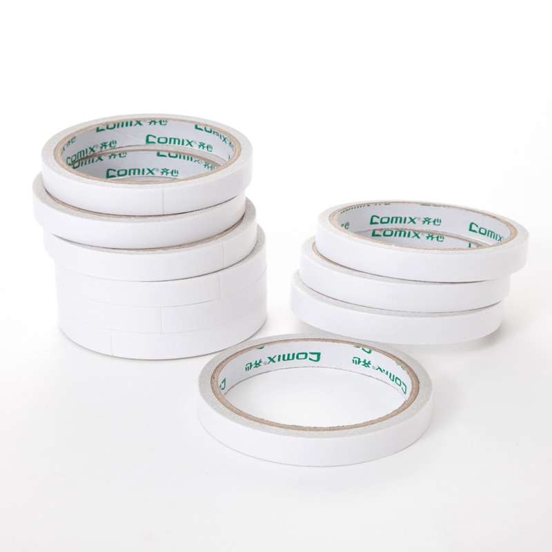 Batch Dubbelzijdige Tape Sterke Vaste Papier Tape Kantoor Dubbelzijdige Tape Student Thuis Dubbelzijdige Tape/10 Rolls