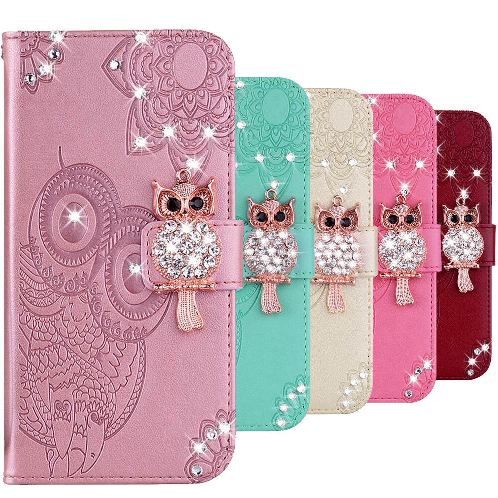 Pixel 5 4A 5G 3D Rhinestone Flip Leather Case For Google Pixel 4A 5 5G Phone Cover Case For Google Pixel 5 4A 5G Cover Case