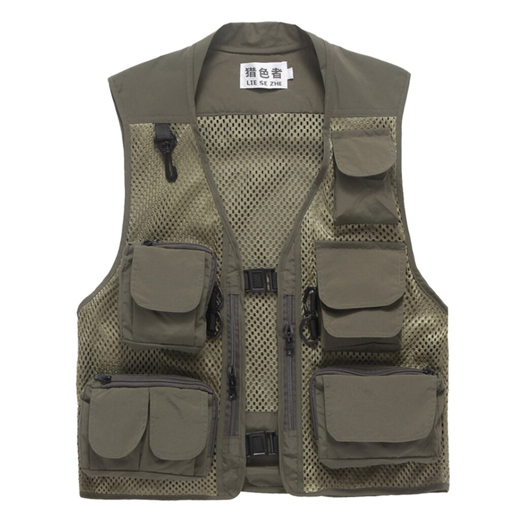 Mesh Fishing Vest Director Jacket Outdoor Waistcoat Gilet Hunting Shooting Vest
