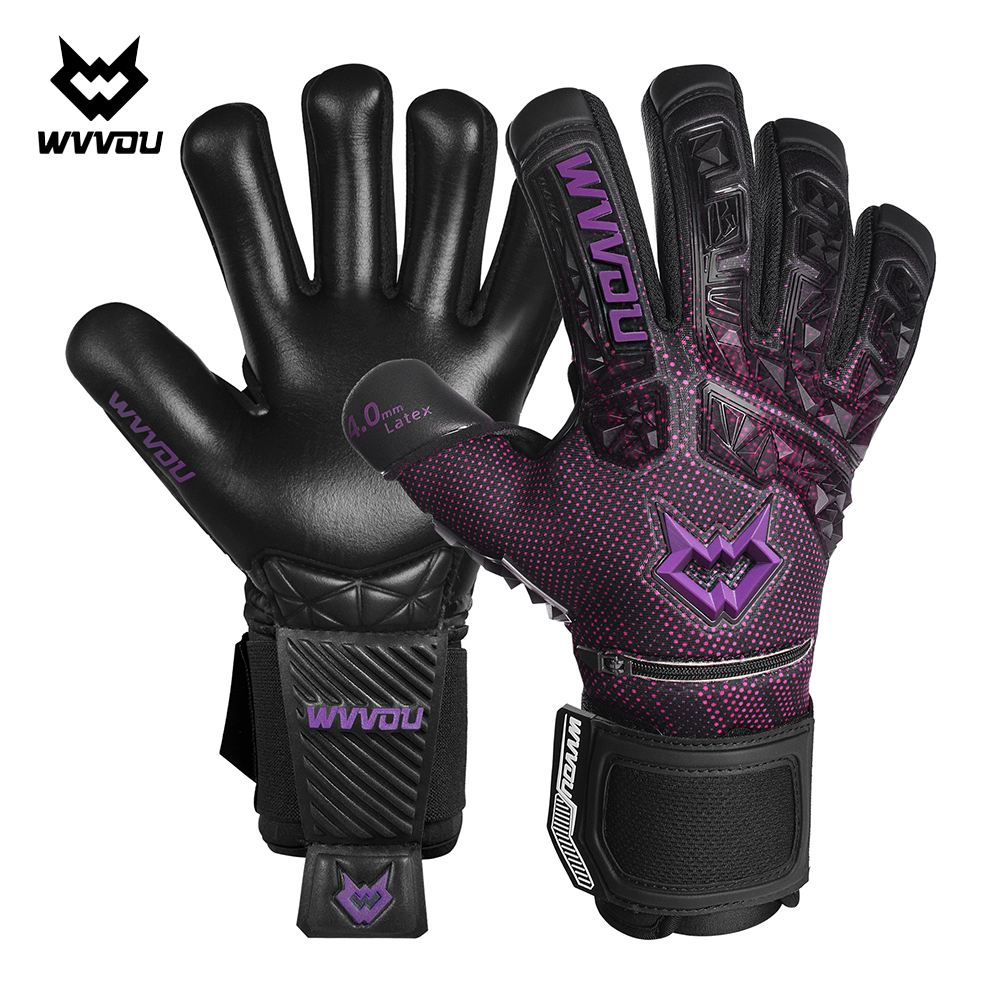 WVVOU Soccer Goalie Gloves for Adults and Youth, High Performance Goalkeeper Gloves with 5 Detachable Finger Saves: Other / M