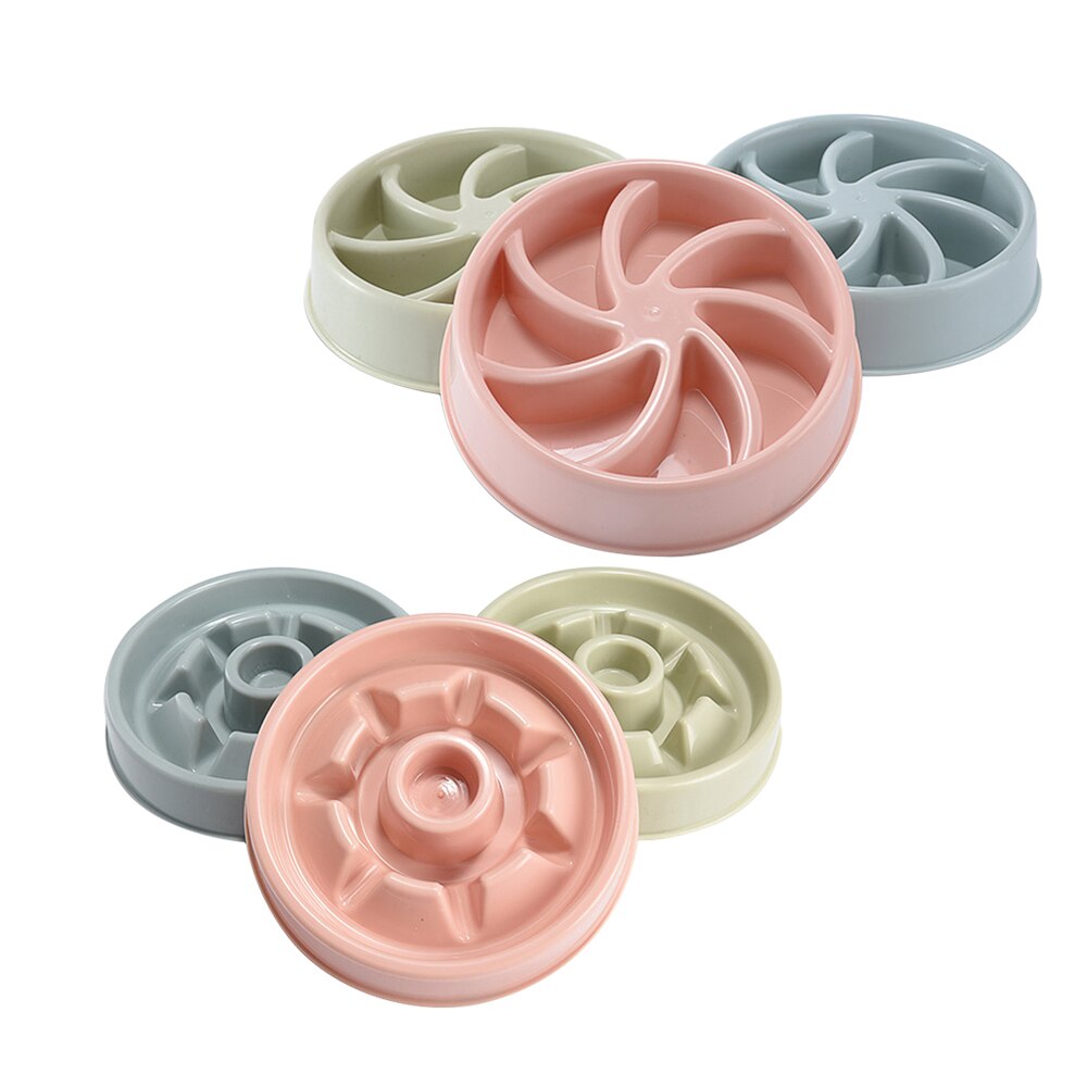 Draagbare voerbak voor honden, voerbak voor puppy's, voerbak voor langzaam eten, voerbak voor katten, hondenbenodigdheden van plastic