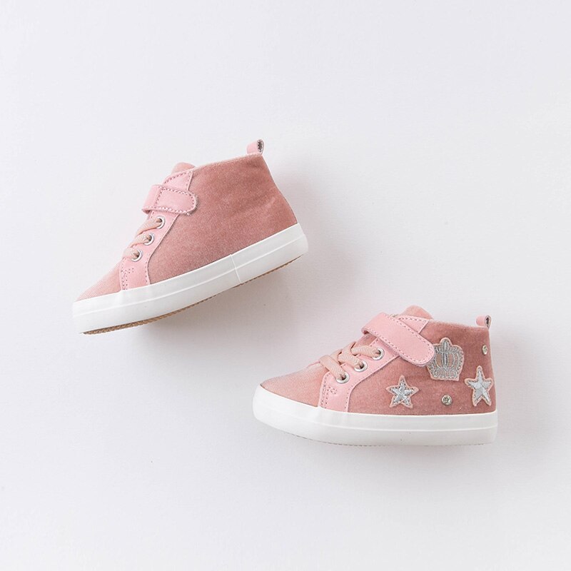 Db15983 dave bella winter baby meisjes sterren applicaties schoenen geboren meisje schattige schoenen