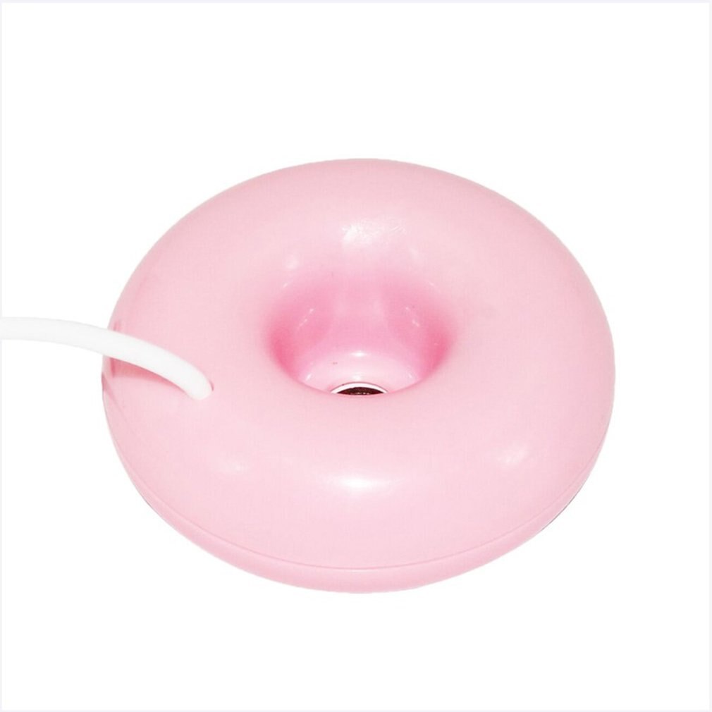 Donut-Mini humidificador portátil de iones negativos, difusor de aceites esenciales, pulverizador nebulizador de vapor, USB especial, cruzado: pink