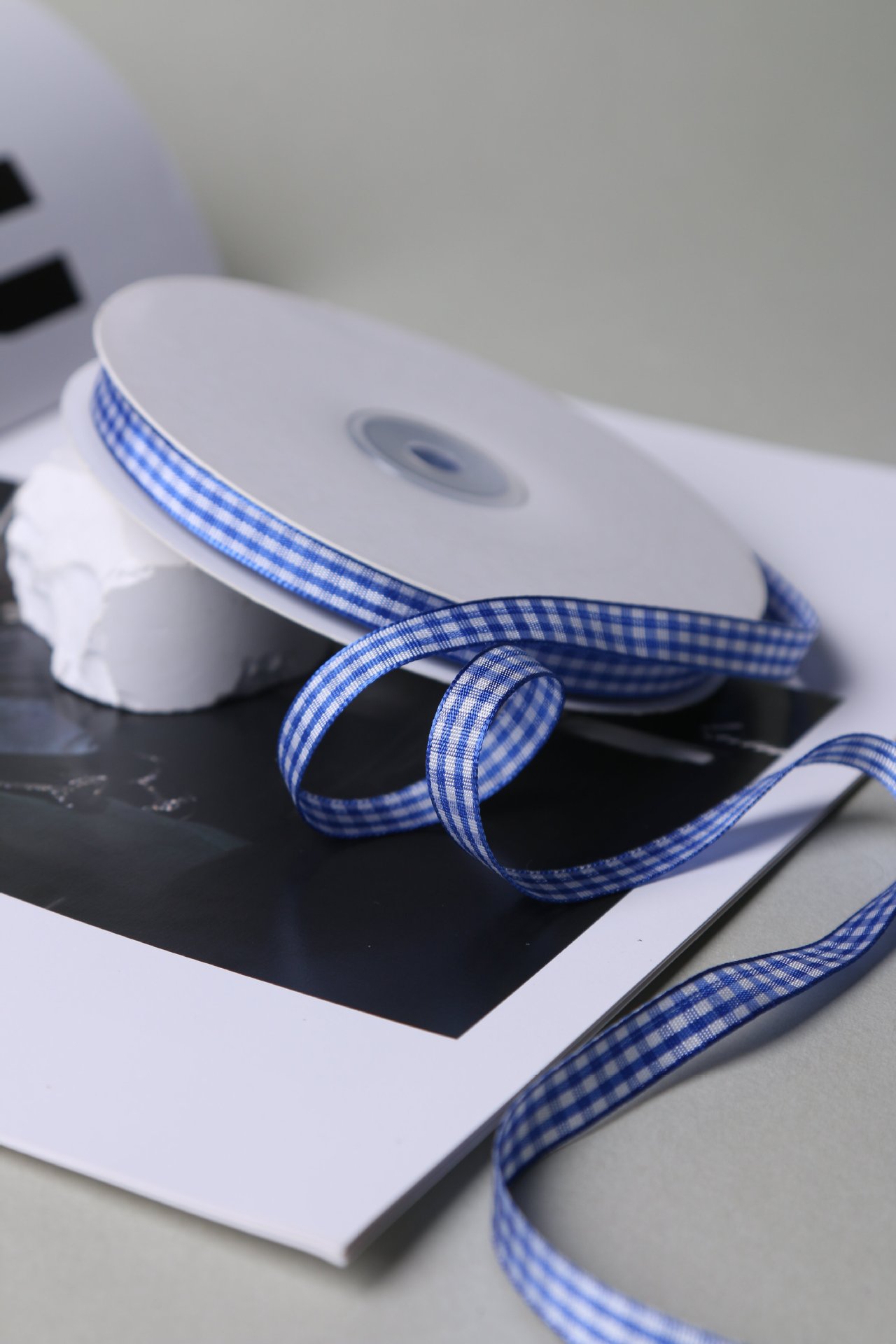 50 Yards 10mm Gingham Ribbons for Wedding Christmas Party Decorations Wrapping DIY Crafts Bow Hair Plaid Ribbon Packaging: DULL