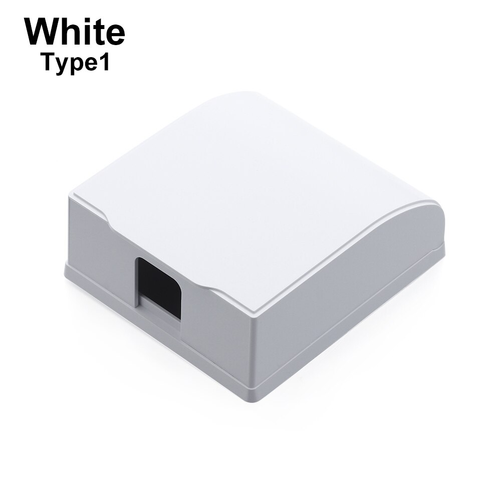 86 Type Self-Adhesive Wall Socket Waterproof Box Electric Plug Cover Bathroom Wall Switch Protection Cover Socket Box: W1