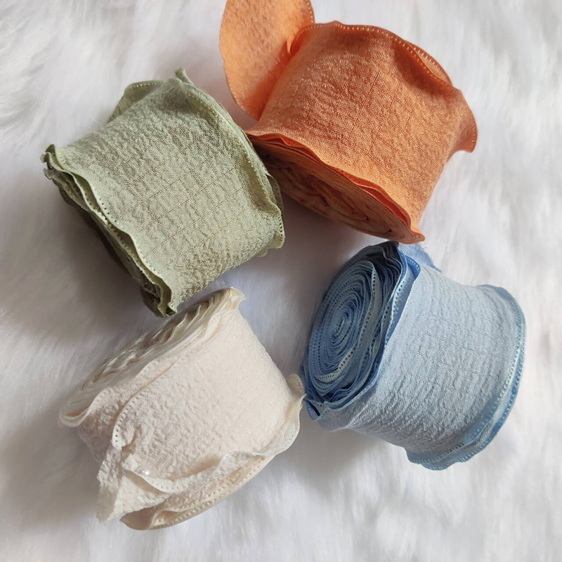 Ruban en Tulle plissé en queue de poisson de 9M, parfait pour l'emballage de bouquets et la décoration de gâteaux, matériel d'artisanat polyvalent pour le bricolage