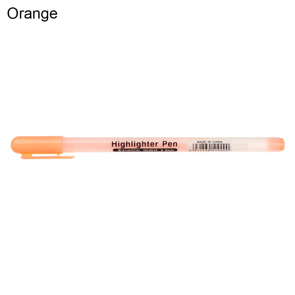 1Pc 1.0mm Japan Sakura Gelly Roll Gel Ink Pen Set Gold White Silver Metallic Sketch Highlight Marker Pen Drawing Art Supplies: 0.8mm orange