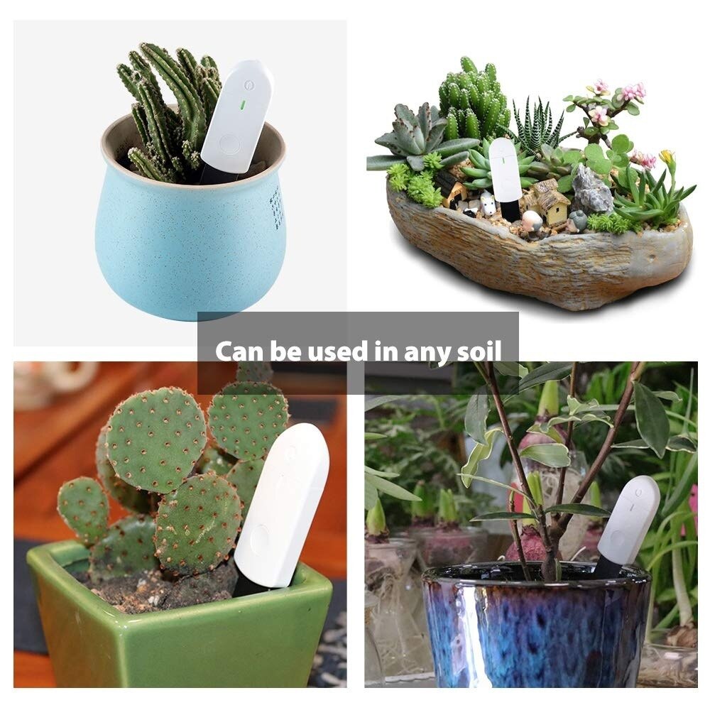 Soil Moisture Sensor Monitor Waterproof Compact Indicator Light Soil Hygrometer Humidity Plants Flowers Moist Testing Instrument