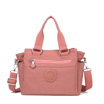 Kedanison nylon impermeabile borse vagabondo grande capacità tote Borsa: Colore rosa