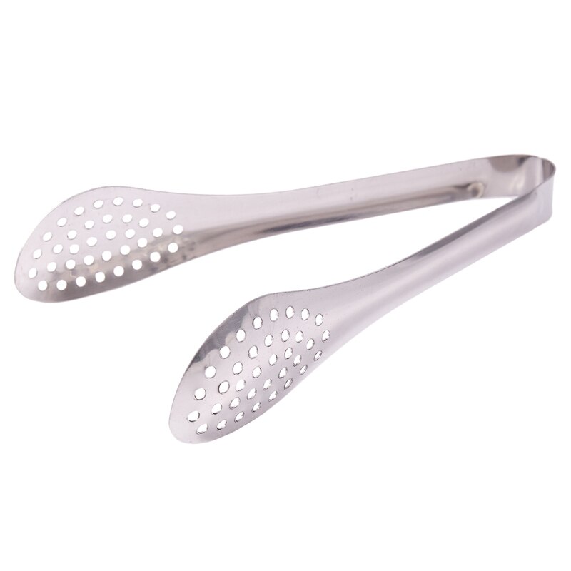 Bakery stainless steel perforated kitchen tongs tongs serving tongs toasting tongs