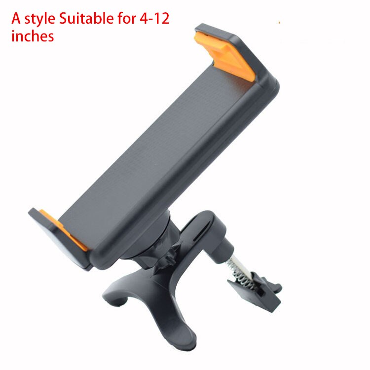 4-15Inch Adjustable Universal Car CD Slot Mobile Phone Tablet Car Holder Stand For IPAD Phone Tablet Mount Holder: yellow 4-12in