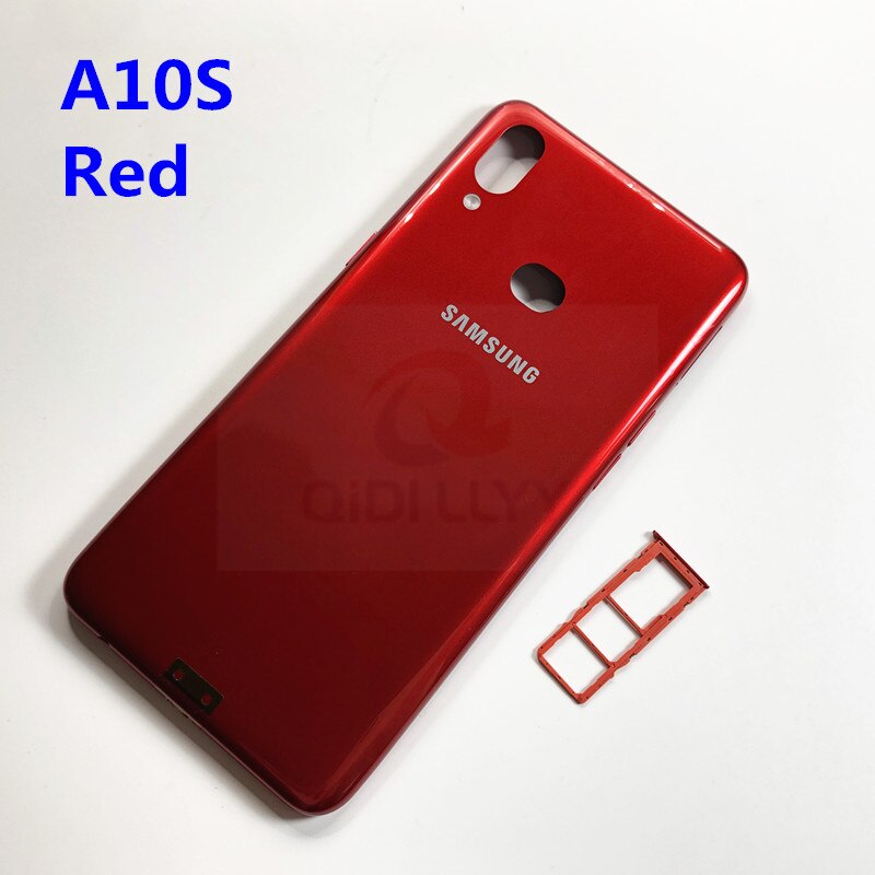 Samsung Galaxy A10S Plastic Behuizing Batterij Back Cover Deur Behuizing Vervanging Reparatie Onderdelen Bescherming Case: A10S Red