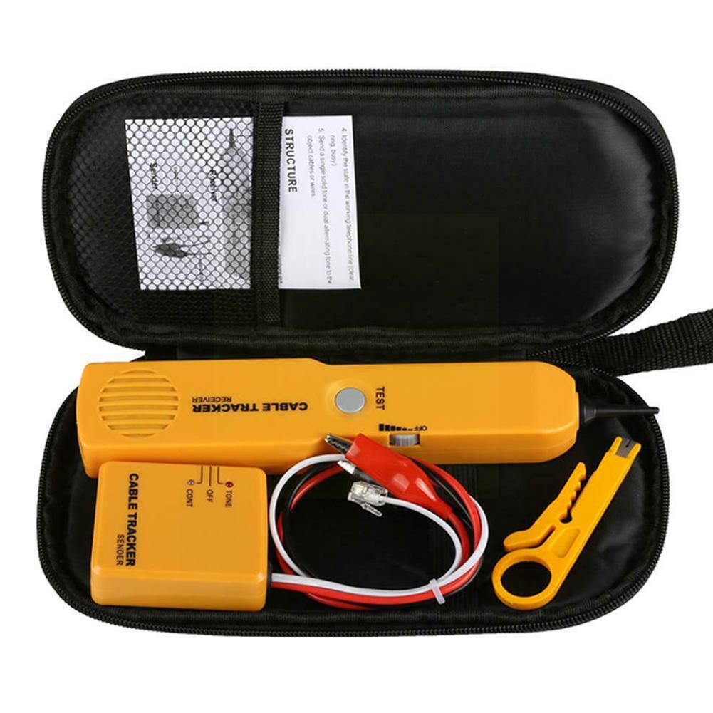Cable Finder Tone Generator Probe Tracker Wire Network Tracer Tools Set Instrument Electrical Kit Tester J0J4