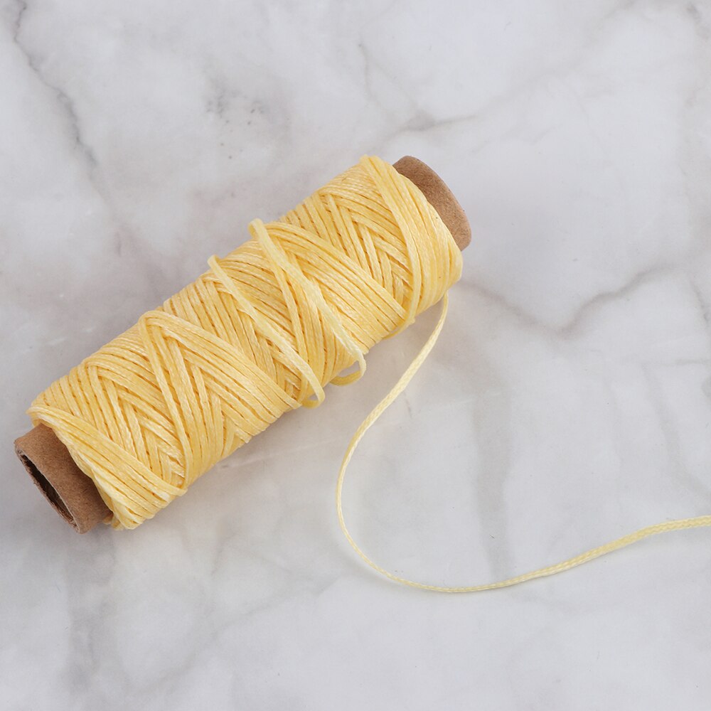 30m/roll 210D Waxed Thread Cotton Sewing Line Flat Cord String Strap Hand Stitching Thread For Leather Handicraft Tool Sewing