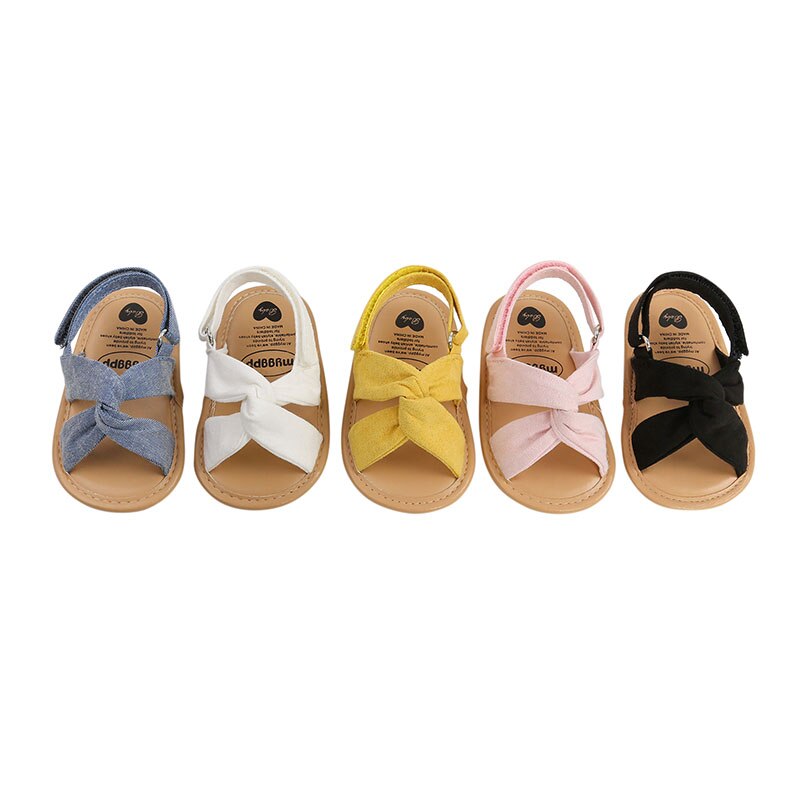 Ademende Zomer Baby Schoenen Meisjes Sandalen Peuters Eenvoudige Stijl Effen Kleur Zachte Zool Schoenen Outdoor Indoor Prewalker Klompen