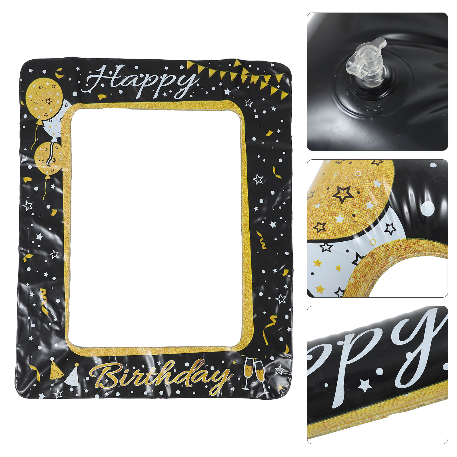 Aufblasbarer Fotorahmen, Geburtstagsdekorationen, Hand-Requisiten, Selfie, Photobooth-Zubehör, Partyzubehör, Bilderrahmen, Event